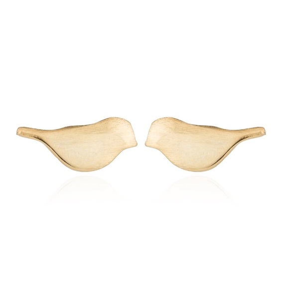 jmeyersray Jewelry - Tiny Gold Bird Stud Earrings 🐦